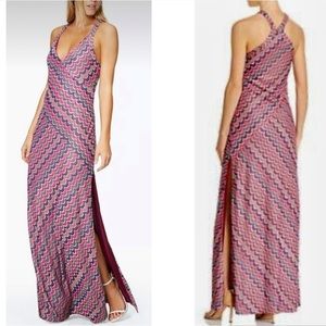 Ramy Brook Knit Hadar Printed V-Neck Maxi Dress